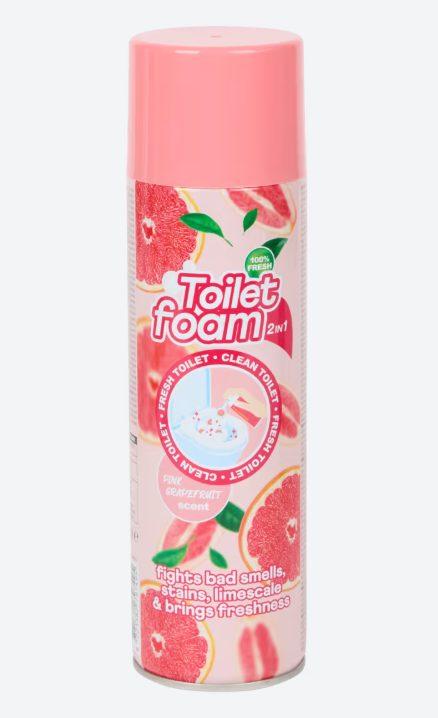 Mousse nettoyante pour toilettes
